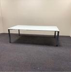 Tweedehands design vergadertafel 240x124 cm,  met glazen, Ophalen of Verzenden, Gebruikt, Bureau