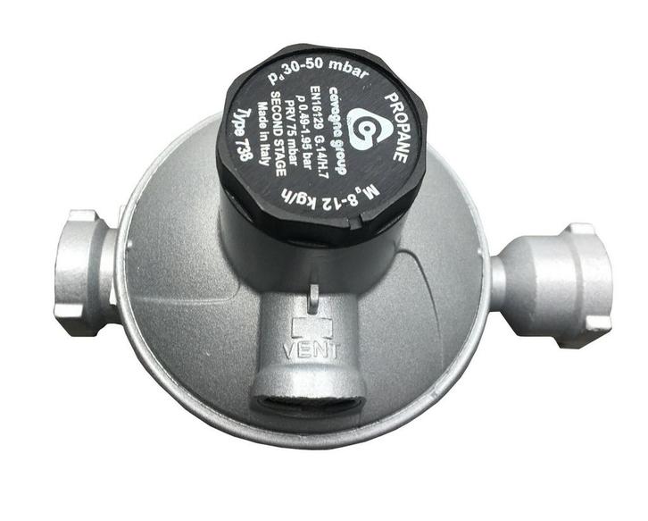 Tweedetraps drukregelaar 30-50 mbar, debiet 6 kg/u, 1/2 bin, Doe-het-zelf en Verbouw, Verwarming en Radiatoren, Radiator, Nieuw