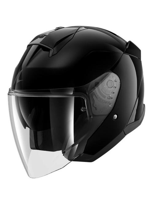 Shark SKWAL Jet - Zwart, Motoren, Kleding | Motorhelmen, M, Shark, Jethelm, Verzenden