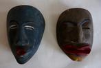 2 Topèng-maskers - Indonesië  (Zonder Minimumprijs), Antiek en Kunst, Kunst | Niet-Westerse kunst