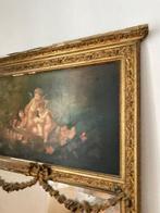 Schouwspiegel - Hout, goudblad - MONUMENTAL - 110x192cm, Antiek en Kunst