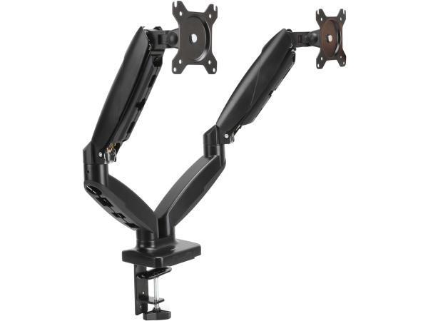 Veiling - Amazon Basics Gasveer Dubbele Monitor Armhouder, Audio, Tv en Foto, Televisiebeugels