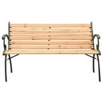 Tuinbank 123 cm gietijzer en massief vurenhout (Tuinbanken)