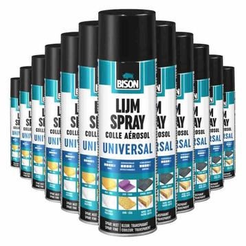 12x Bison Lijmspray Spuitbus 500 ml