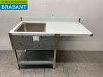 RVS Spoeltafel Spoelbak Gelast model Premium-line 140 cm, Ophalen of Verzenden, Nieuw in verpakking