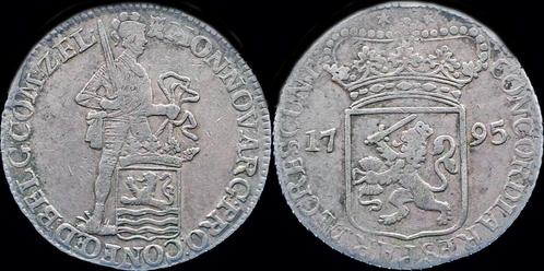 Netherlands Zeeland 1 dukaat 1795 zilver, Postzegels en Munten, Munten | Europa | Niet-Euromunten, Verzenden