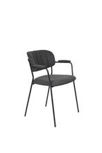 Eetkamerstoel - Roos - Zwart/Donkergrijs - House of Rebels, Huis en Inrichting, Stoelen, Verzenden, Nieuw