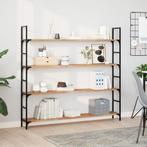 vidaXL Wandschap zwevend olieafwerking 160x20x2 cm massief, Huis en Inrichting, Woonaccessoires | Wandplanken en Boekenplanken