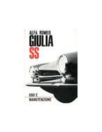 1963 ALFA ROMEO GIULIA SS INSTRUCTIEBOEKJE ITALIAANS, Auto diversen, Handleidingen en Instructieboekjes