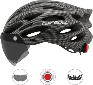 Carbon look 3 in 1 Fietshelm voor wielrennen en ATB + beschikbaar voor biedingen