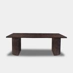 Tafel Boomstam Eikenhout  Half Rond  240x100, Nieuw