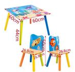 Houten Kindertafel met 2 Stoelen – Knutsel en Studeerset, Verzenden, Nieuw