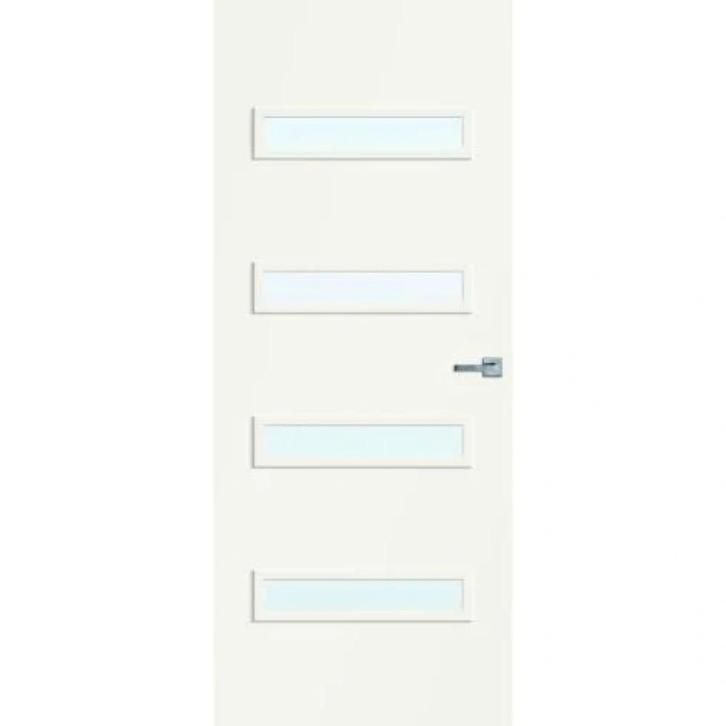 Cando binnendeur Nairobi 83x201,5 (Stomp, Blankglas), Doe-het-zelf en Verbouw, Deuren en Horren, Nieuw, Glas, Hout, Binnendeur