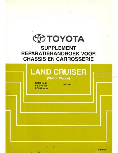 1996 TOYOTA LAND CRUISER STATION WAGON CHASSIS &, Auto diversen, Handleidingen en Instructieboekjes