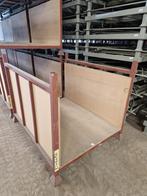 Stapelrek 1600x1295x1270mm bruin met houten bodem/wanden,, Ophalen of Verzenden