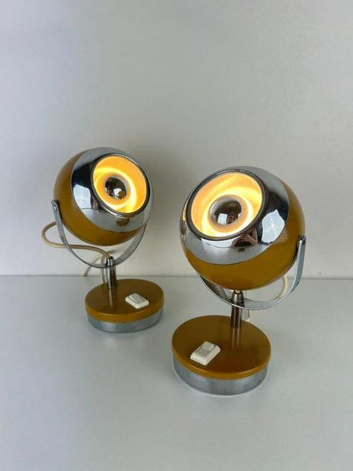 Tafellamp (2) - Set van Eyeball Space Age-lampen uit de, Antiek en Kunst, Antiek | Lampen