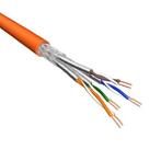 Cat.6A S/FTP Kabel Soepel AWG26 LSZH Oranje 500m 100% koper, Computers en Software, Pc- en Netwerkkabels, Nieuw, Ophalen of Verzenden