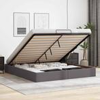 vidaXL Bedframe zonder matras 180x200 cm kunstleer grijs, Huis en Inrichting, Slaapkamer | Bedden, Overige materialen, Eenpersoons