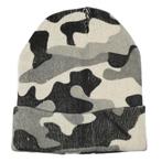 Benson Camouflage muts - grijs - one size - 100% acryl -..., Kleding | Heren, Mutsen, Sjaals en Handschoenen, Ophalen of Verzenden