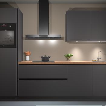 Onyxgrijze greeploze keuken Manilla 57326, Huis en Inrichting, Keuken | Complete keukens, Verzenden