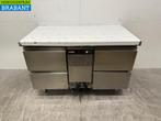 RVS Zanussi Koelwerkbank 4 Laden 127,5 cm 230v Horeca, Ophalen of Verzenden, Gebruikt