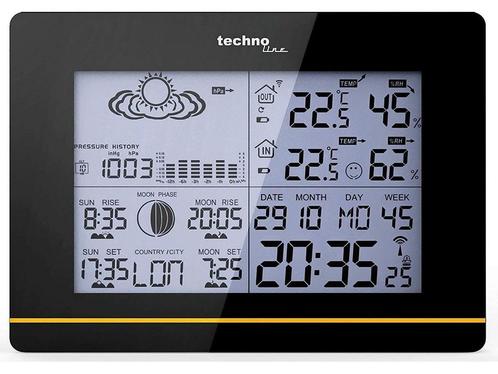 Weerstation met maanfase / thermometer / hygrometer -, Huis en Inrichting, Woonaccessoires | Overige, Zo goed als nieuw, Verzenden