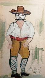 Maurice Utrillo (1883-1955) - Le Danseur Mexicain, Antiek en Kunst, Kunst | Schilderijen | Klassiek