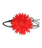 Haarband Veter Bloem Aster 10cm Helder Rood, Verzenden, Nieuw