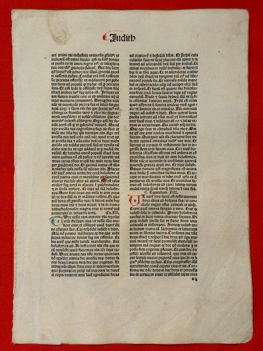 Nicolaus de Lyra - Biblia latina postilis Nicolai de Lyra et, Antiek en Kunst, Antiek | Boeken en Bijbels