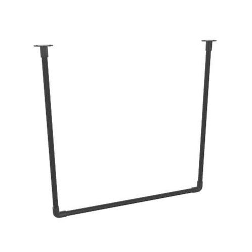 Industrieel Kledingrek Caen | Zwart 26.9 mm | Plafond | DIY, Kleding | Dames, Kledingrekken, Ophalen of Verzenden