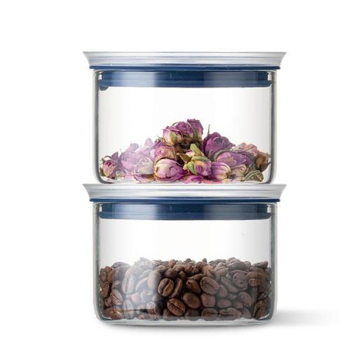 Vacuüm Vershoudbakje 2x 400ml Glas - Vacumeermachine, Verzamelen, Overige Verzamelen, Verzenden