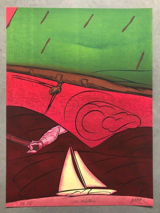 Valerio Adami (1935) - En Solitaire, Antiek en Kunst, Antiek | Overige Antiek