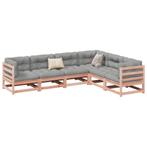 vidaXL 6-delige Loungeset met kussens massief douglas, Verzenden, Nieuw, Loungeset
