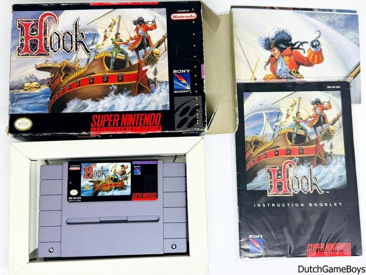 Super Nintendo / Snes - Hook + Poster - USA, Spelcomputers en Games, Games | Nintendo Super NES, Gebruikt, Verzenden