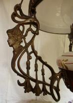 Lamp - Glas, Keramiek, Koper - hanglamp jugendstil stijl