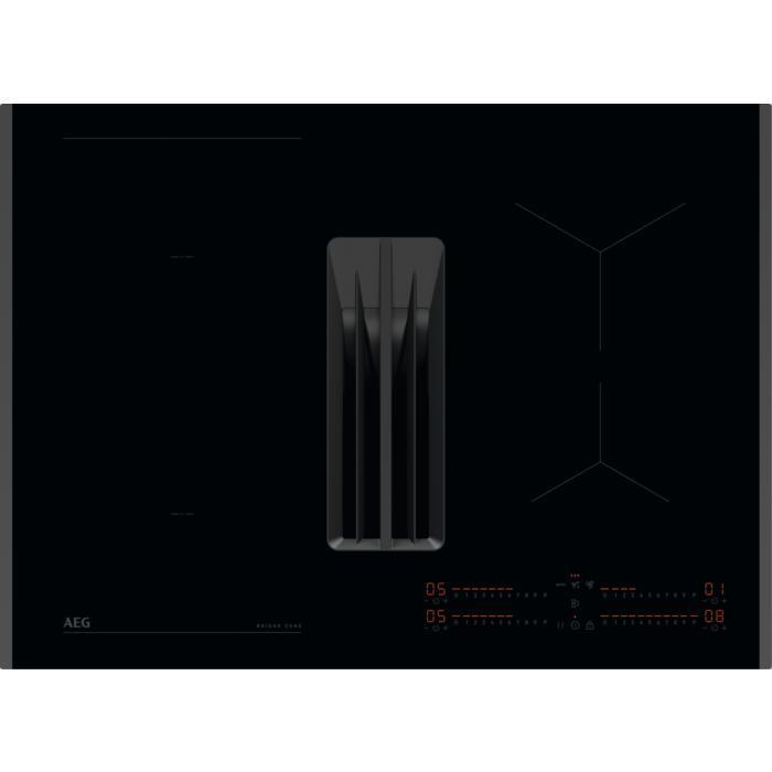 AKTIE Inductie met afzuiging 68 cm AEG NCH74B01FB, Witgoed en Apparatuur, Kookplaten, Inbouw, 4 kookzones, Nieuw, Inductie, Ophalen of Verzenden