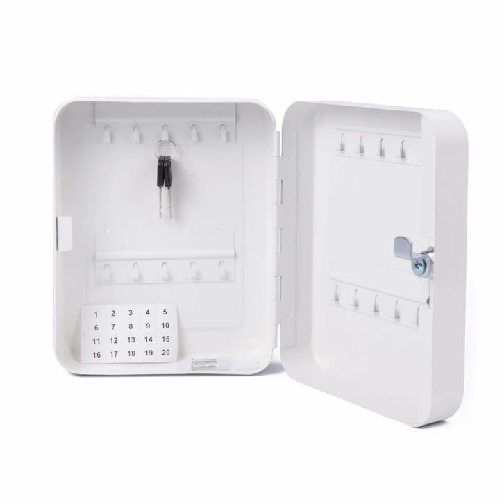 Benson Sleutelbox met 20 haken - genummerd haakrastersyst..., Huis en Inrichting, Woonaccessoires | Overige, Nieuw, Ophalen of Verzenden