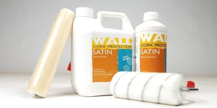 Wandkurk lak - bruin - 4L 40m2 - ACTIE OP=OP, Doe-het-zelf en Verbouw, Verf, Beits en Lak, Ophalen of Verzenden