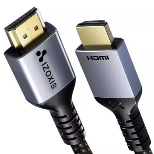 Izoxis Premium HDMI 2.1 Kabel - 200 cm - 8K 60Hz - High S..., Audio, Tv en Foto, Audiokabels en Televisiekabels, Nieuw, Ophalen of Verzenden