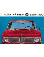 1966 BMW 1800 BROCHURE ZWEEDS, Boeken, Auto's | Folders en Tijdschriften, Nieuw, BMW, Author