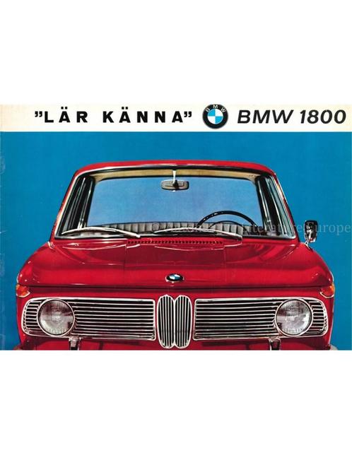 1966 BMW 1800 BROCHURE ZWEEDS, Boeken, Auto's | Folders en Tijdschriften, BMW