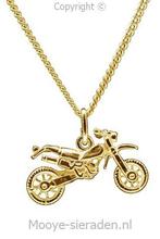 Gouden Crossmotor ketting hanger, Verzenden, Nieuw