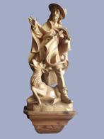 Snijwerk, Heiliger Hubertus der Schutzpatron der Jäger +, Antiek en Kunst