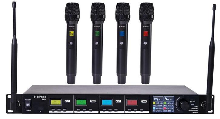 Citronic TU4-H PLL Instelbaar UHF Draadloos Microfoon, Muziek en Instrumenten, Microfoons, Overige typen, Nieuw, Verzenden