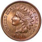 Verenigde Staten. Indian Head Cent 1891 Blazing red!