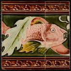 Jugendstil Tegel (2) - Villeroy & Boch - Art Nouveau -, Antiek en Kunst