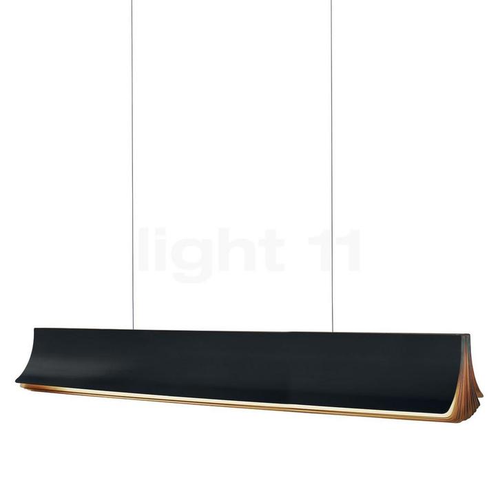 DCW Respiro Hanglamp LED, 120 cm - zwart (Hanglampen), Huis en Inrichting, Lampen | Hanglampen, Nieuw, Verzenden