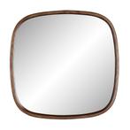 *WOONWINKEL* Vierkante Spiegel Donker Hout, Huis en Inrichting, Woonaccessoires | Spiegels, Verzenden, Nieuw