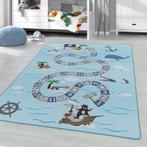Kindervloerkleed | Play | Piraat | Blauw | 140x200 cm, Verzenden, Nieuw