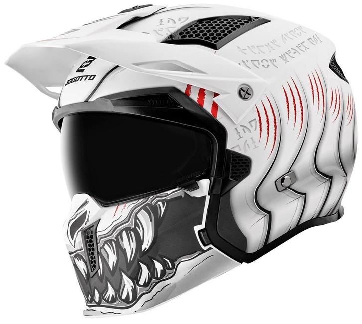 Bogotto Radic Waheela 22.06 Wit Jethelm, Motoren, Kleding | Motorhelmen, XXL, Nieuw met kaartje, Overige merken, Jethelm, Verzenden